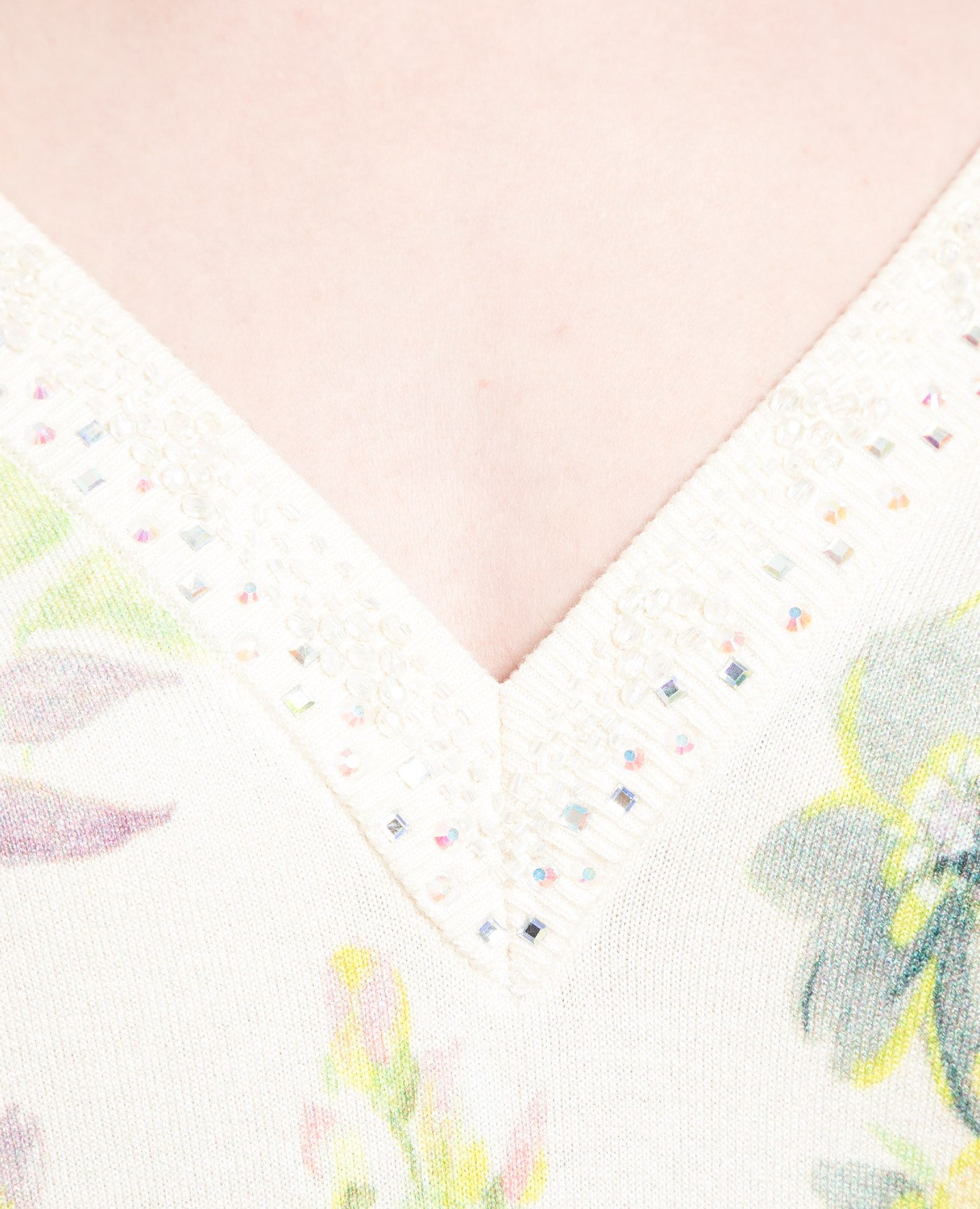 Beige pullover in floral print Twinset 5