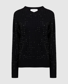 Max Mara Sportmax Uta black pullover with crystals UTA