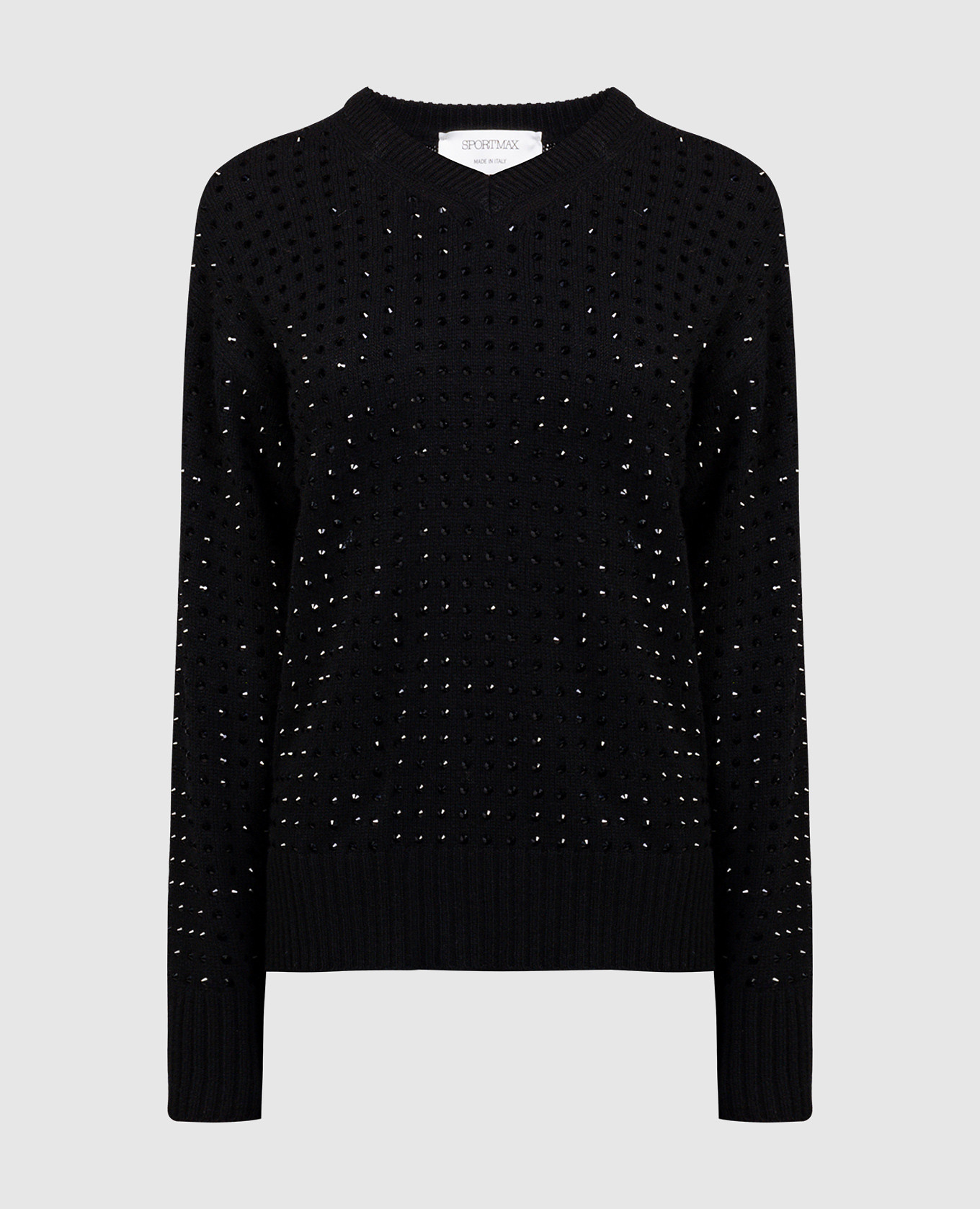 

Uta black pullover with crystals Max Mara Sportmax