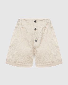 Gauchere Beige shorts with a reaper effect P12404040569