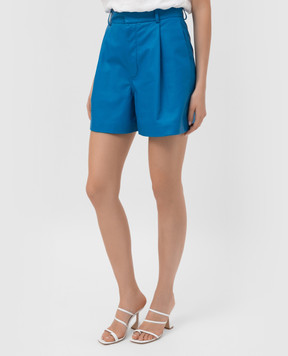 Simonetta Ravizza Blue leather shorts S02ST09L1