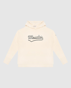 Moncler ENFANT Children's beige hoodie with logo 8G00010899PS810