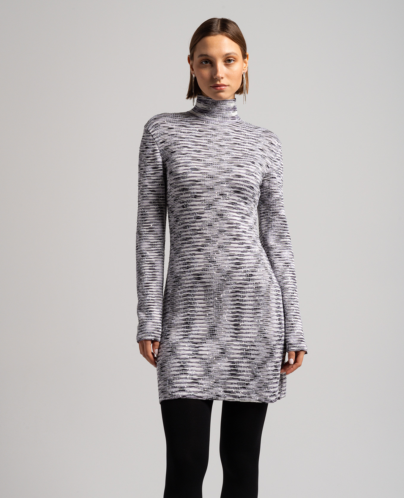 White striped dress with sequins Missoni 3