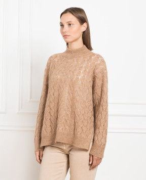 Brunello Cucinelli Brown jumper with lurex MBG747604P