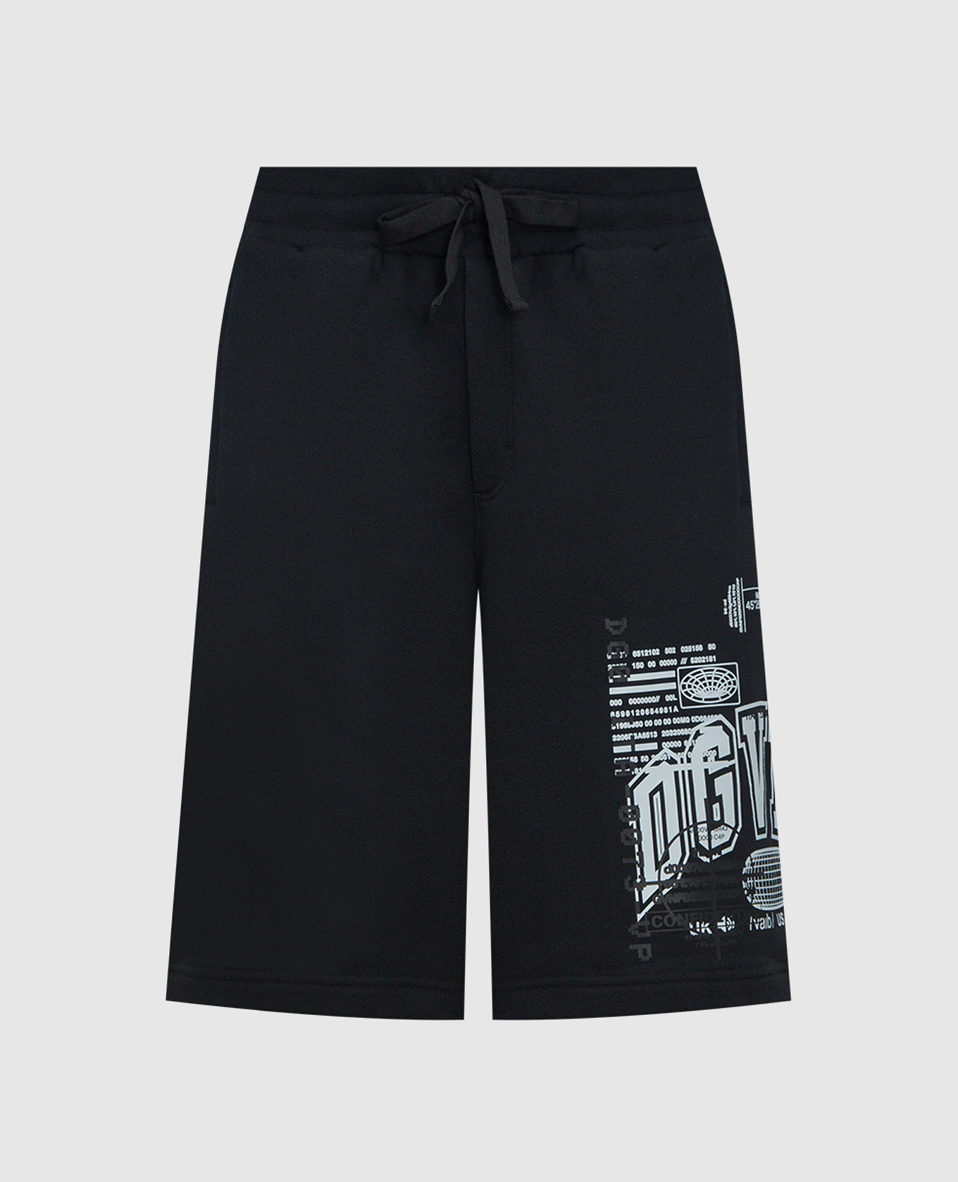 

Black shorts with contrast print DGVIB3 Dolce&Gabbana