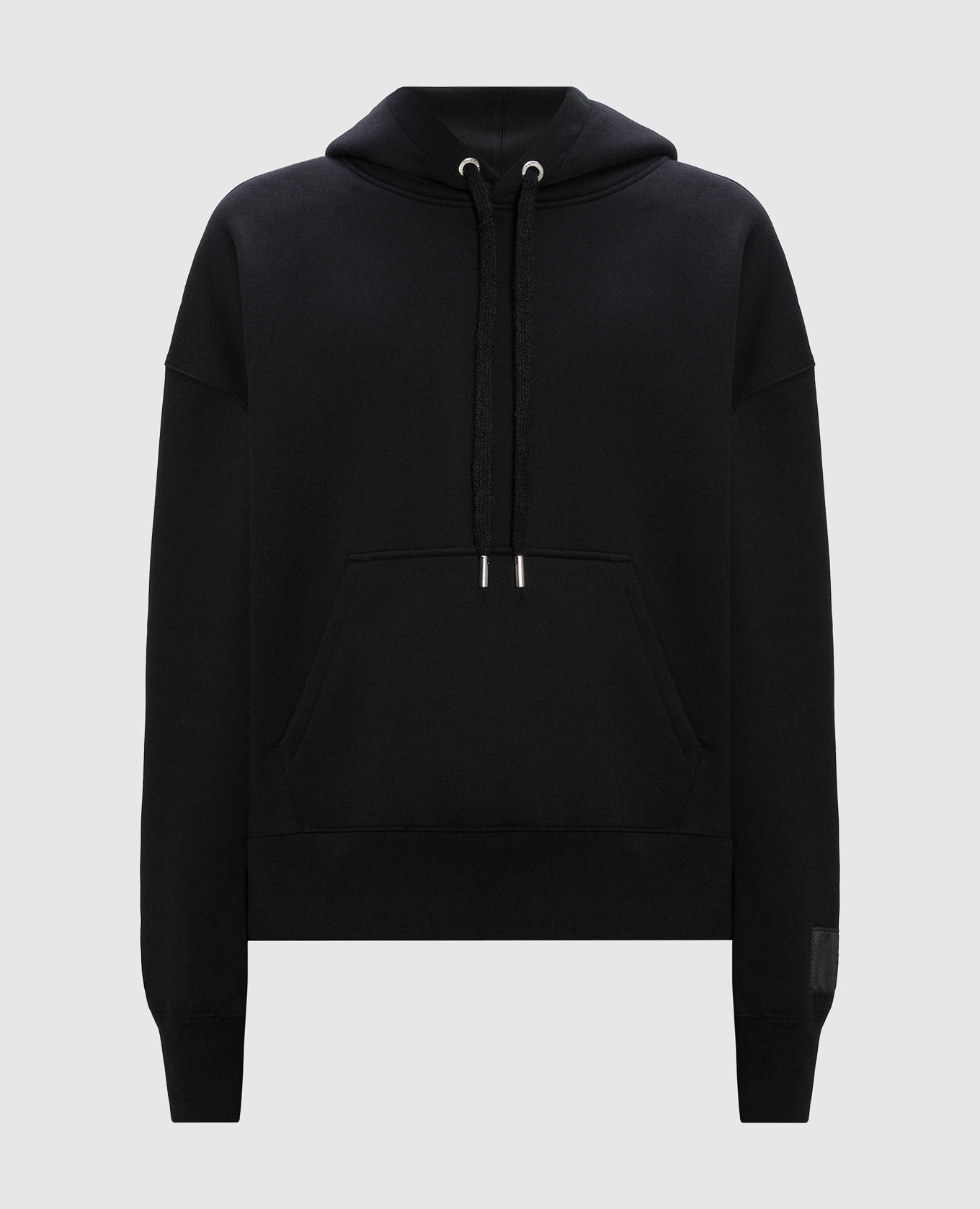 

Black hoodie with logo patch Ami Paris