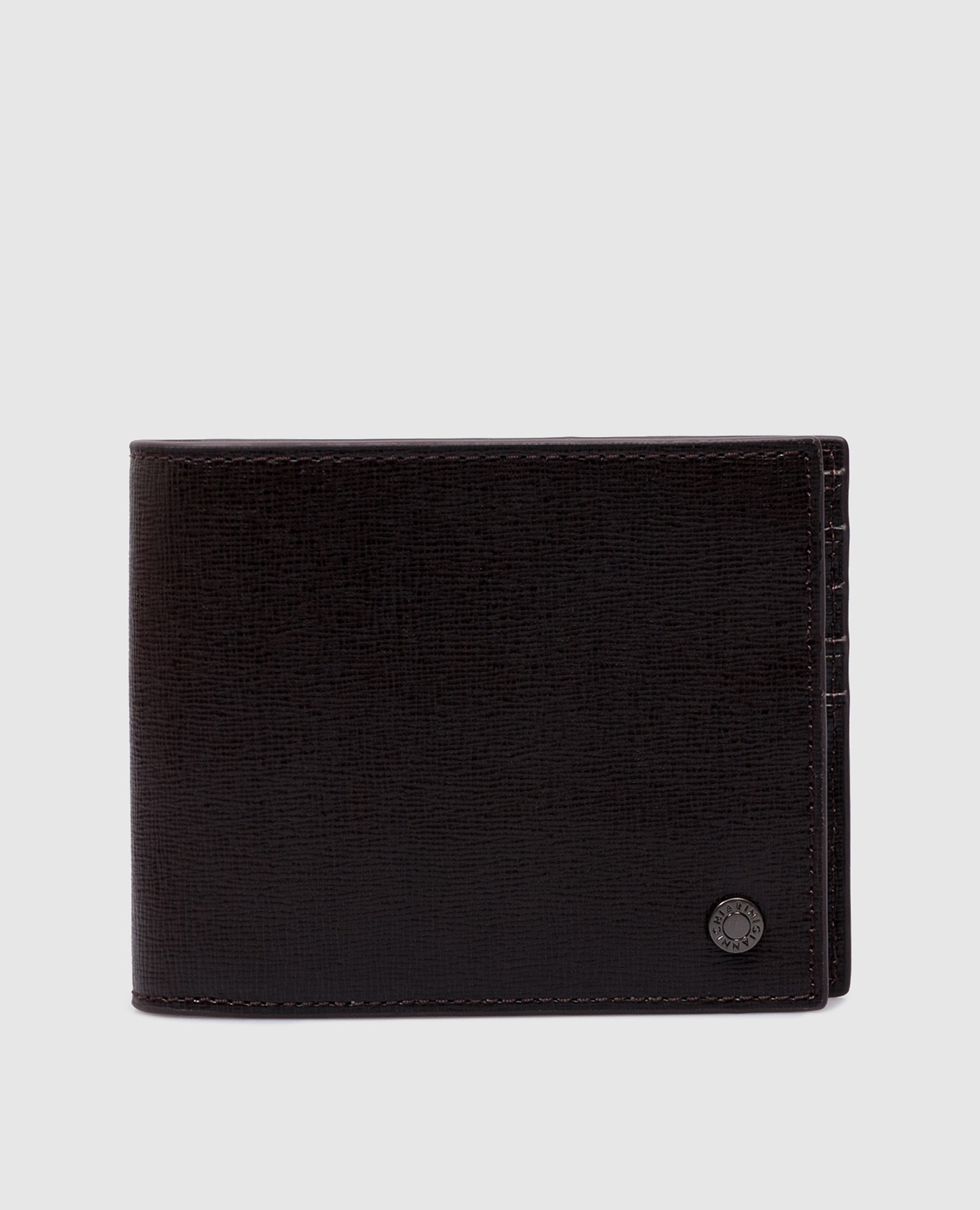 

Brown leather purse with logo engraving Gianni Chiarini