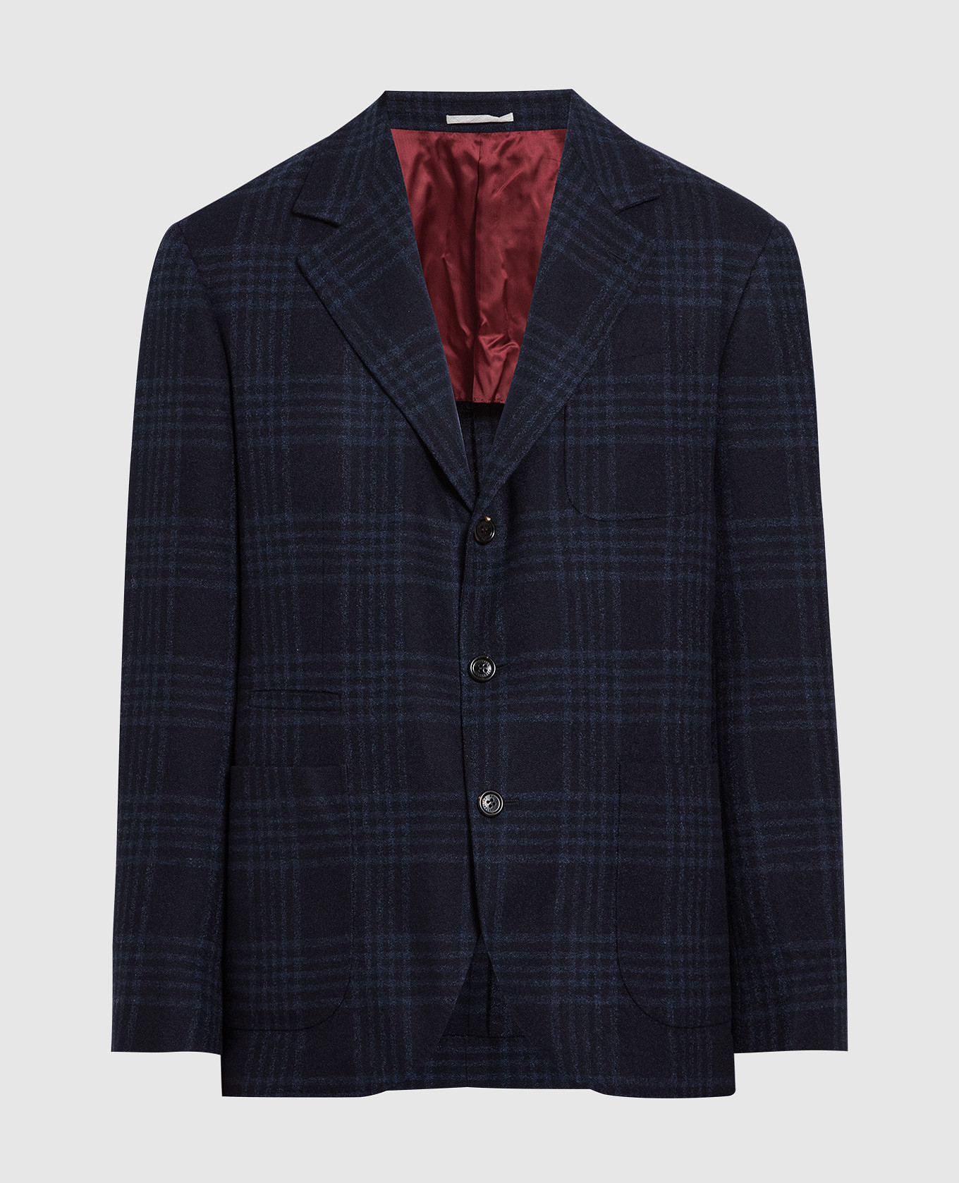 

Black Windsor check wool, silk and cashmere blazer Brunello Cucinelli