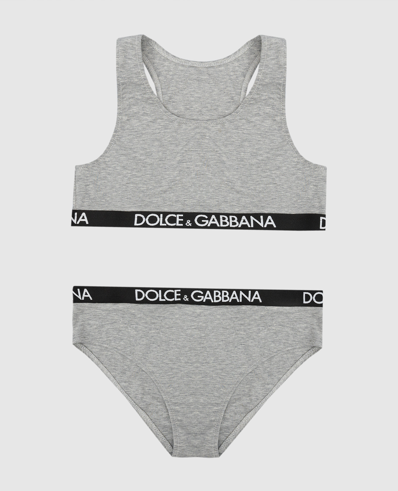 Children's gray top and panties set