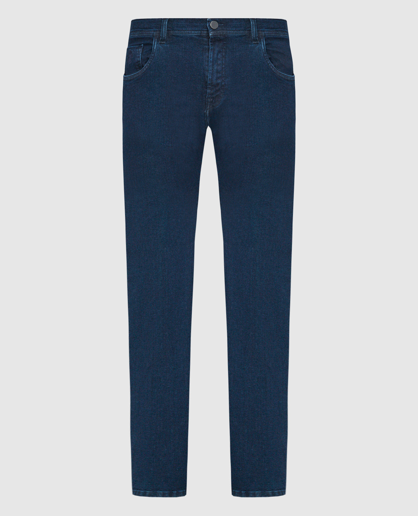 

Costantino blue jeans with logo patch Scissor Scriptor