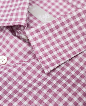 Stefano Ricci Children's purple checked shirt YC004473LJ1863