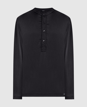 Tom Ford Black silk pajama shirt T4H161010