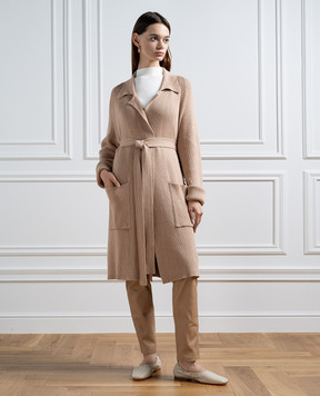 JOSEPH Brown ribbed cardigan JF006905