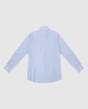 Stefano Ricci Children's blue striped shirt YC004157M1813