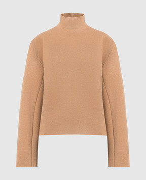 The Row Delara cashmere sweater in brown 5769F377