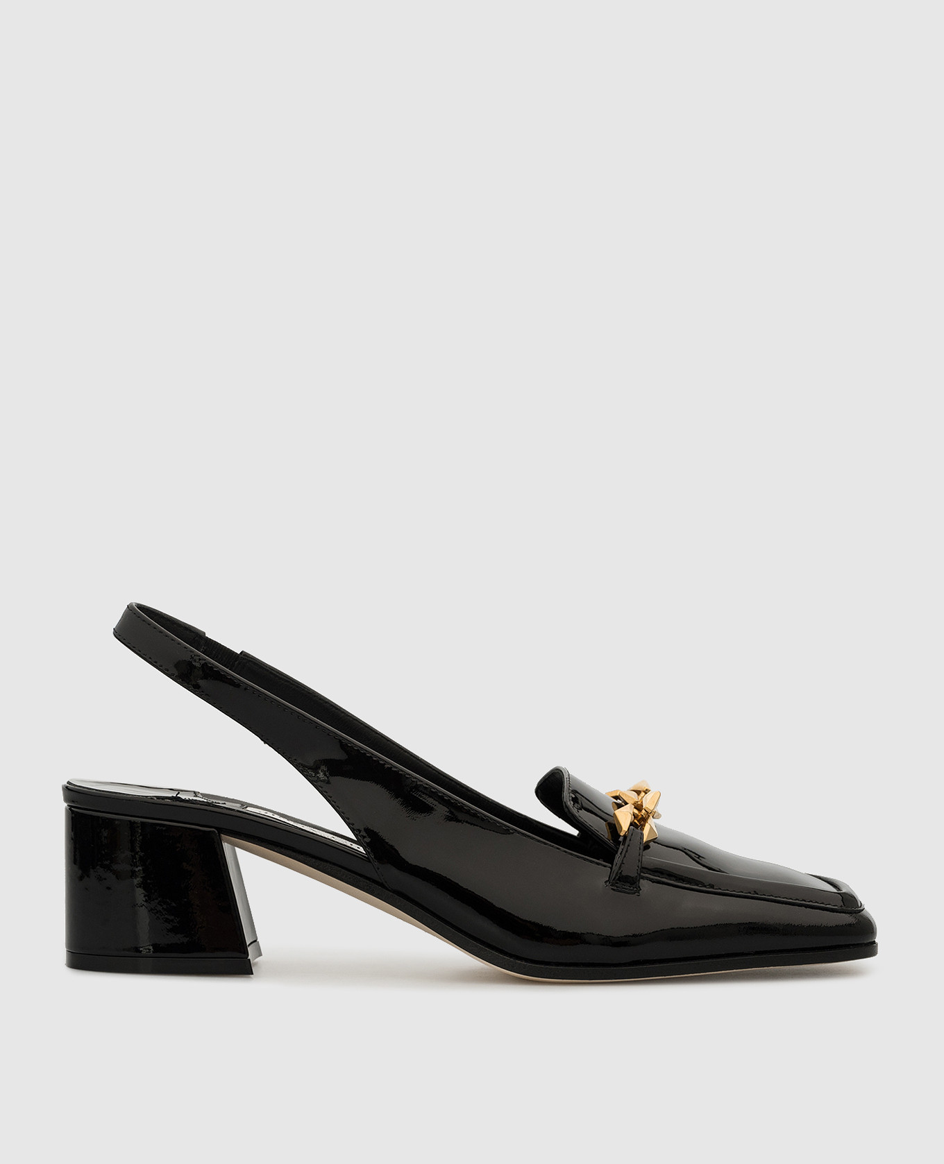 

Diamond Tilda black patent leather slingbacks Jimmy Choo