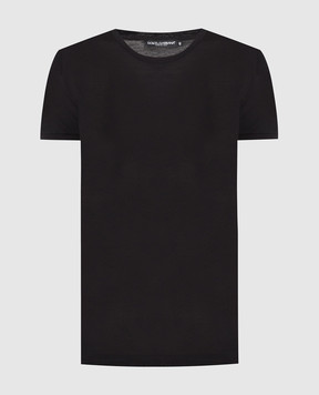 Dolce&Gabbana Black T-shirt from coton F8H32TFU7L1
