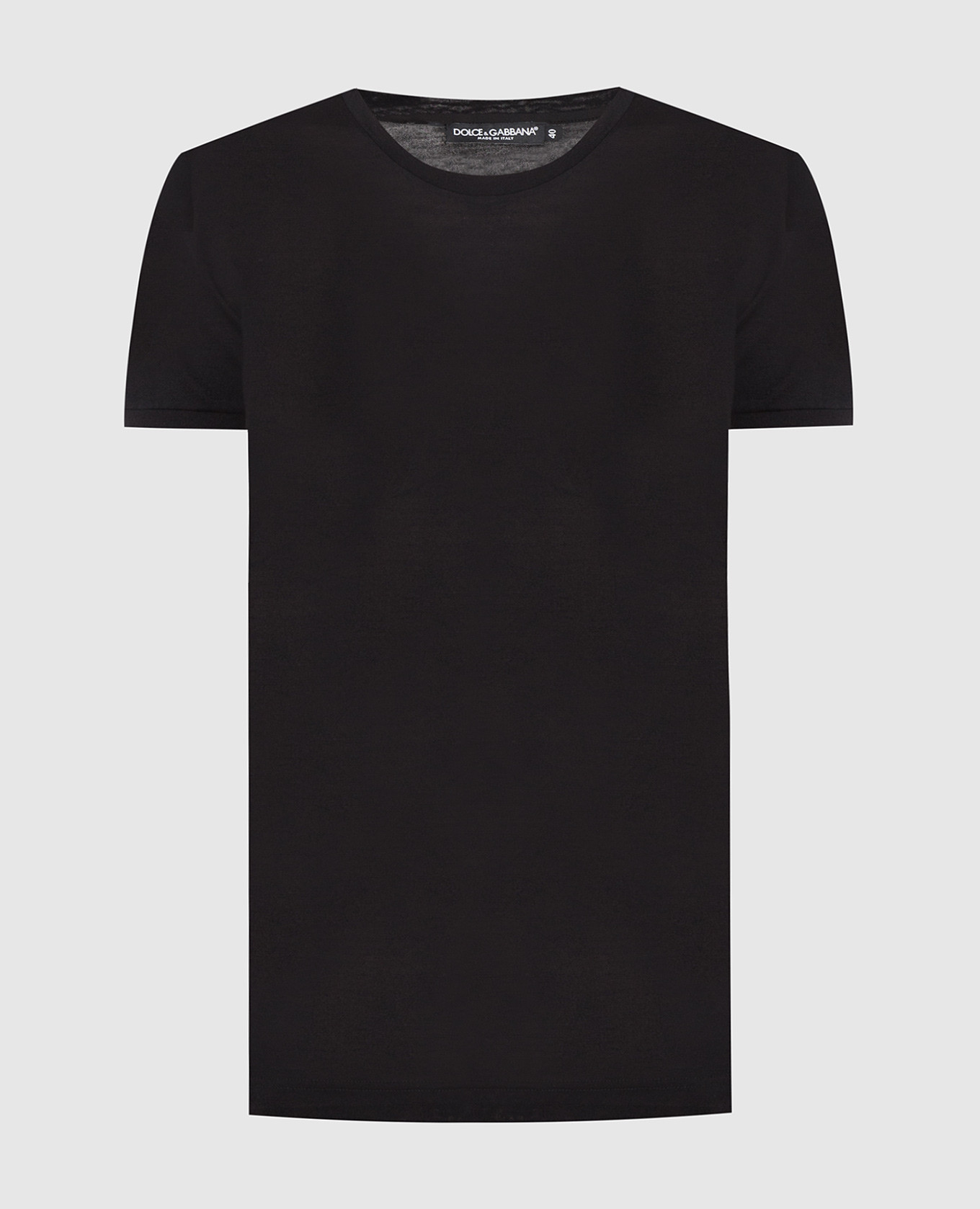 Black t-shirt made of wool dolce&gabbana