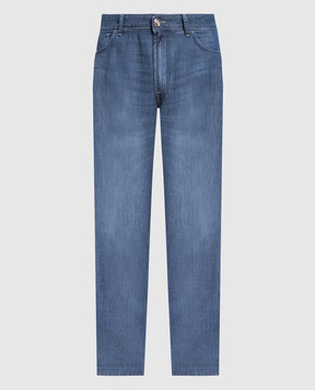 Stefano Ricci Blue jeans with a distressed effect MST31S2010T0065