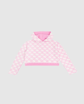 Fendi Reversible pink wool hoodie JFG082AG2P12