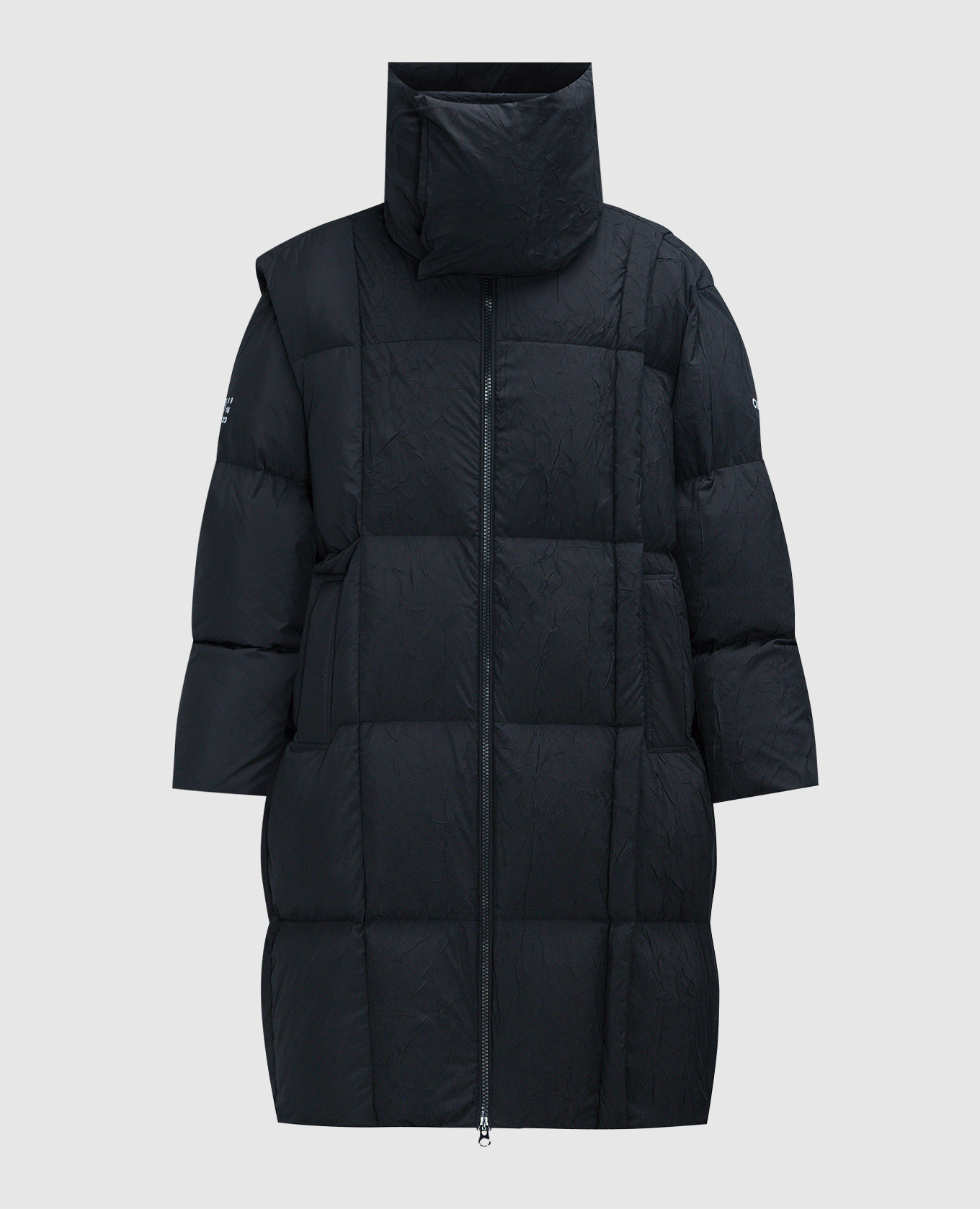 

Black loose fit down jacket with logo print Maison Margiela MM6