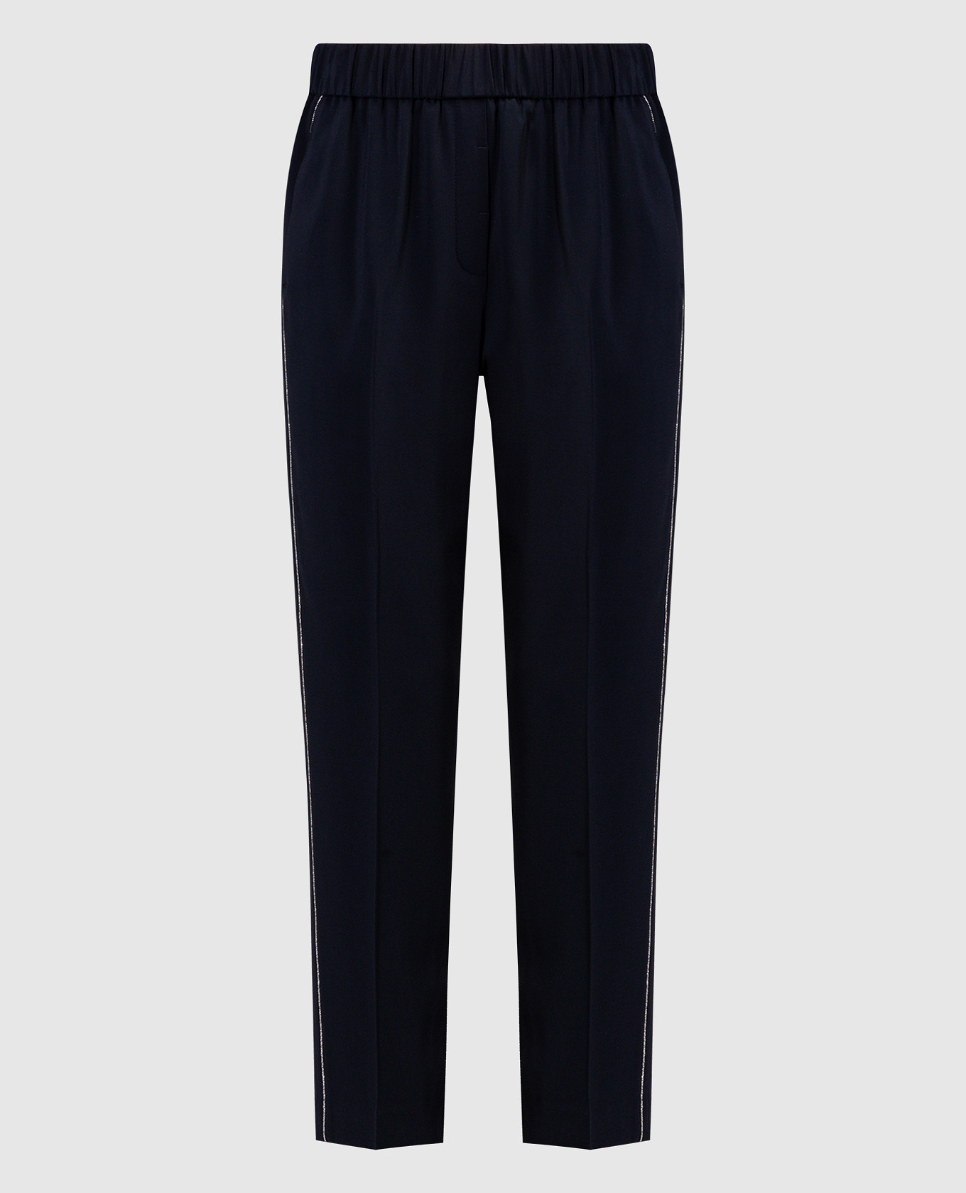 

Blue pants with monil chain Peserico