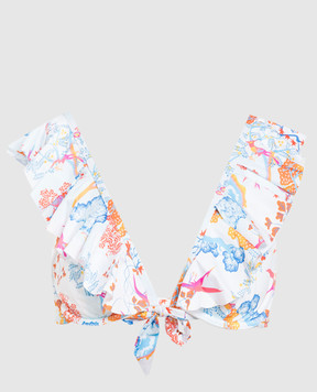 Vilebrequin White bodice from Lizzy swimsuit with print LZZH3H73