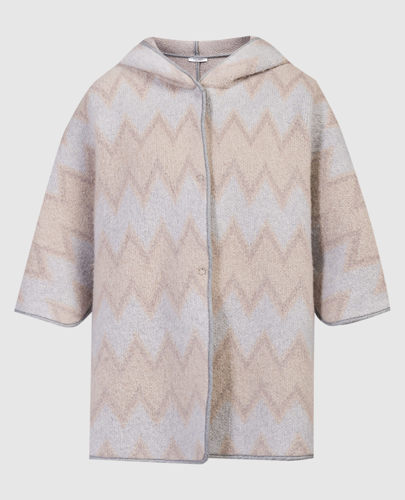 

Poncho with lurex in a geometric pattern Peserico, White