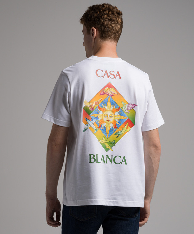 Casablanca - Les Elements white t-shirt with print