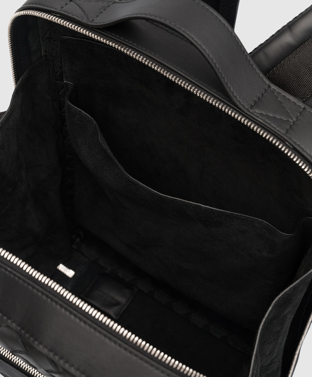 Bottega Veneta - Black backpack with weaving 710062V0E54