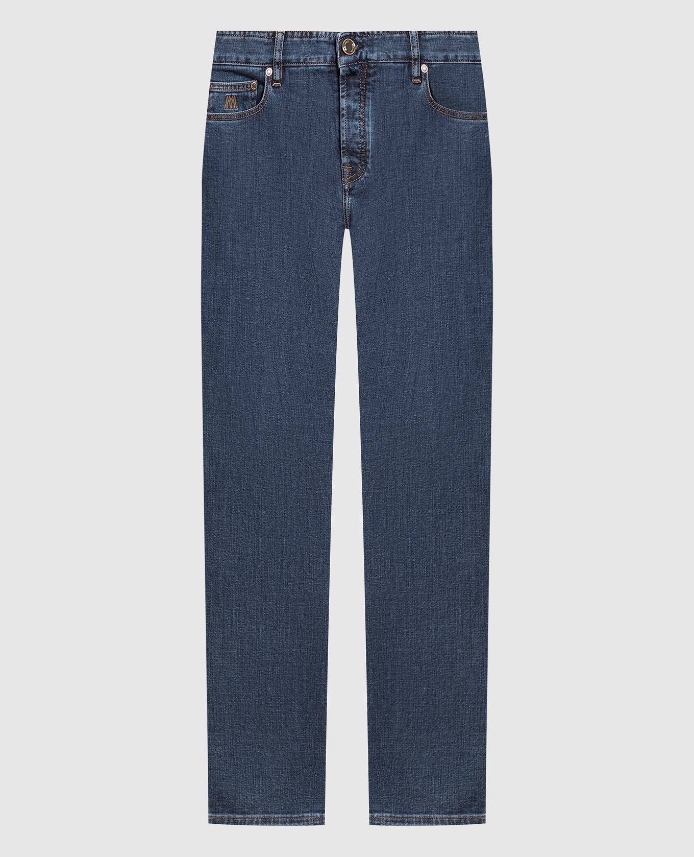 

Blue jeans with logo MooRER