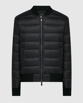 Be Florence Black down jacket with logo BE23M85