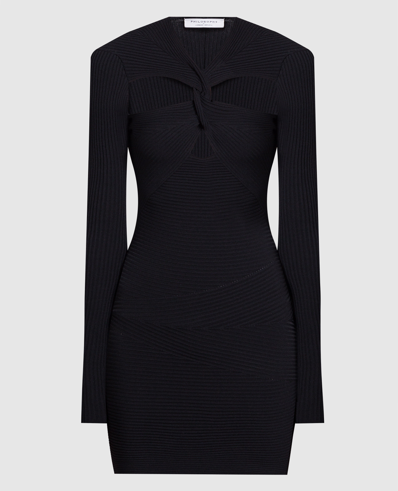 

Black mini dress with a scar Philosophy di Lorenzo Serafini
