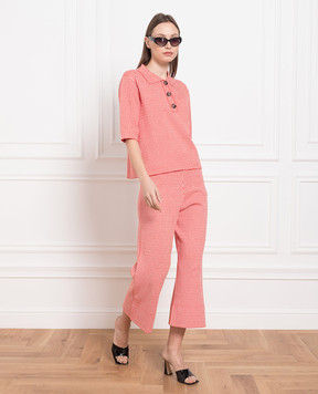 Allude Red houndstooth culottes 23265005
