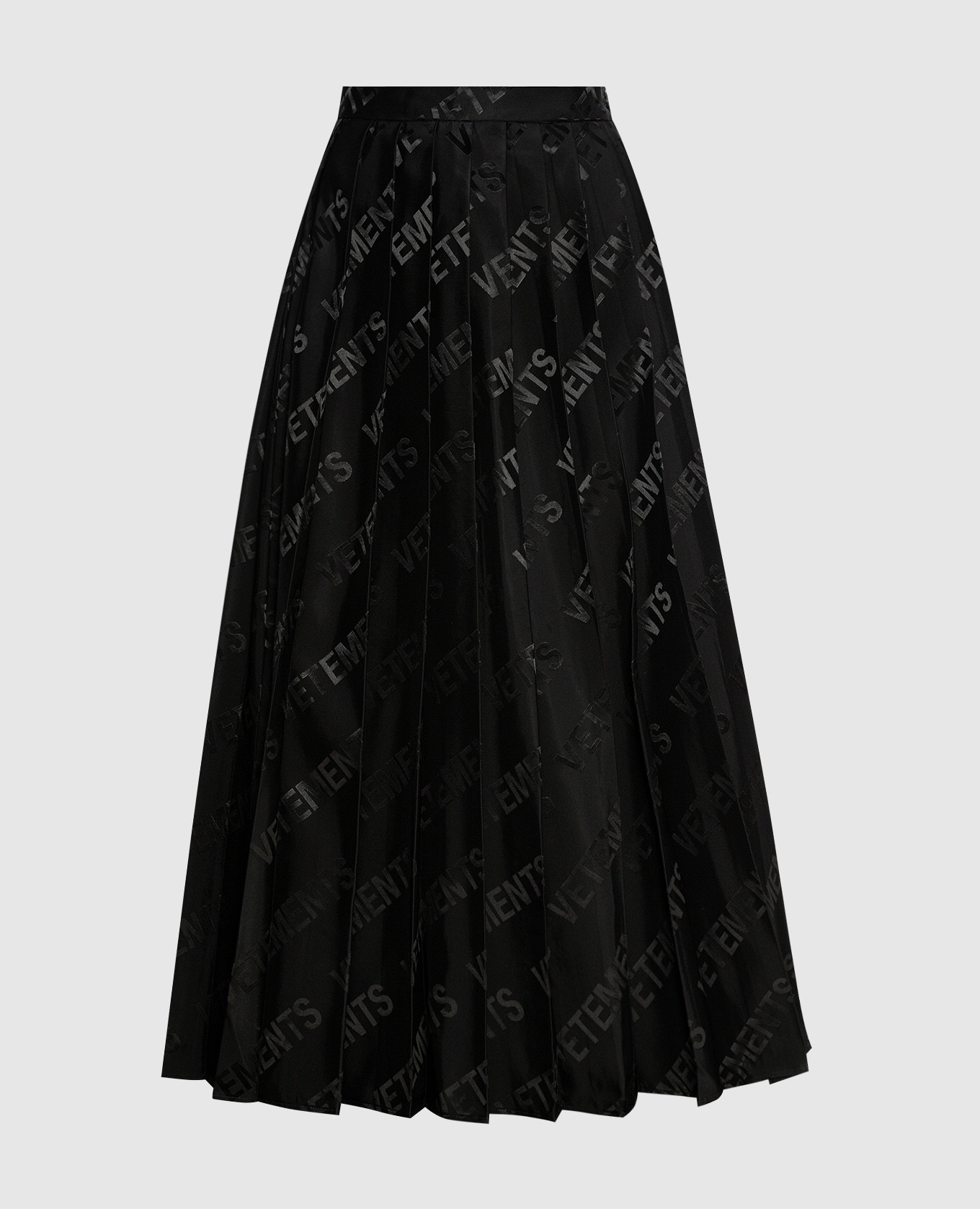 

Black logo pleated skirt Vetements, Черный