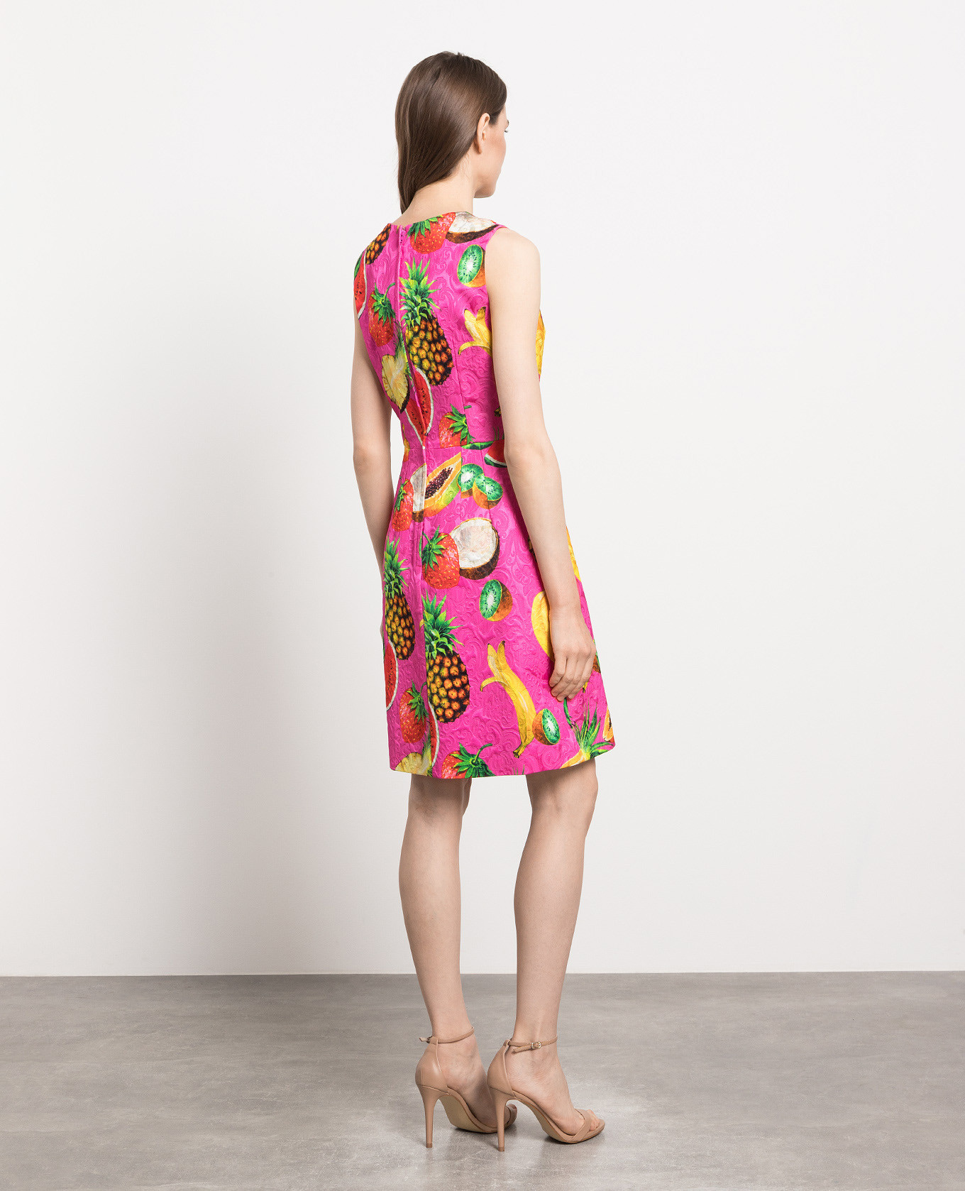 

Pink dress in a print Dolce&Gabbana