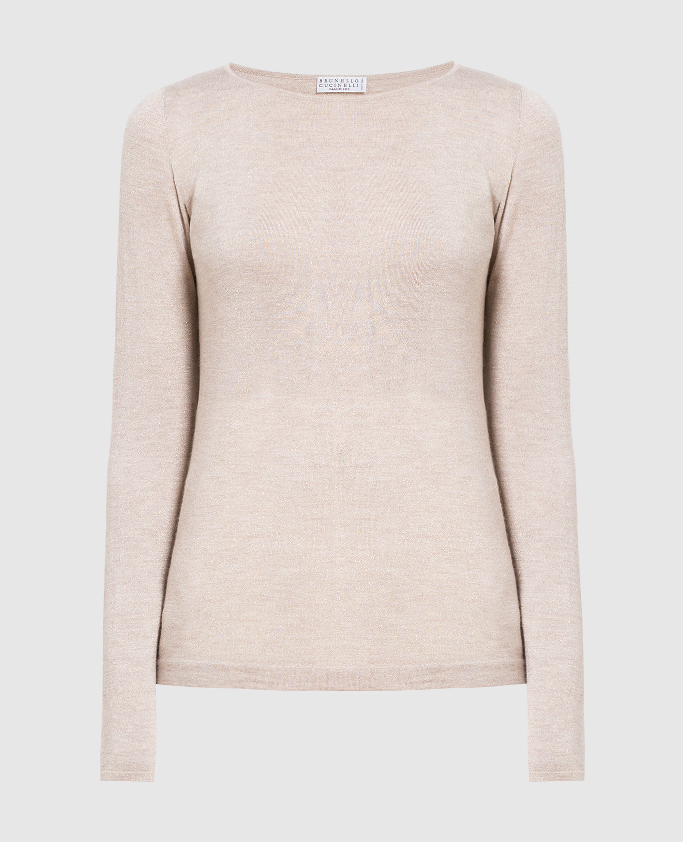 

Beige jumper with lurex Brunello Cucinelli