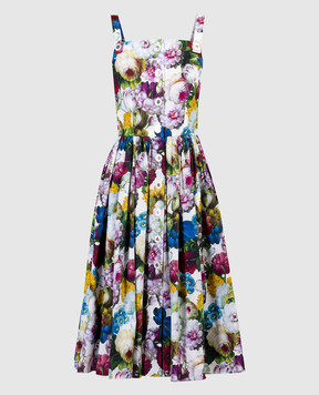 Dolce&Gabbana Nocturnal Flower midi dress F6ZT0THS5Q2