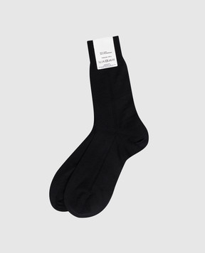 RiminiVeste Black wool socks WN8011EMINENCE