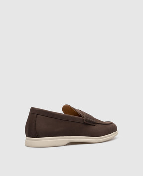 Cashmere&Whiskey Brown leather loafers 110N