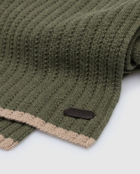 MooRER Green Hobart-cws cashmere scarf HOBARTCWS