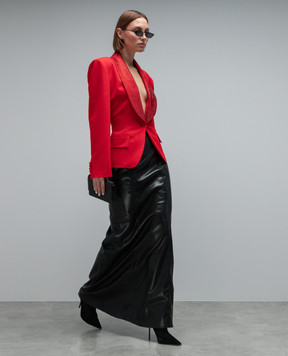 Giuseppe Di Morabito Milano Red jacket made of wool with crystals PF23074JA229