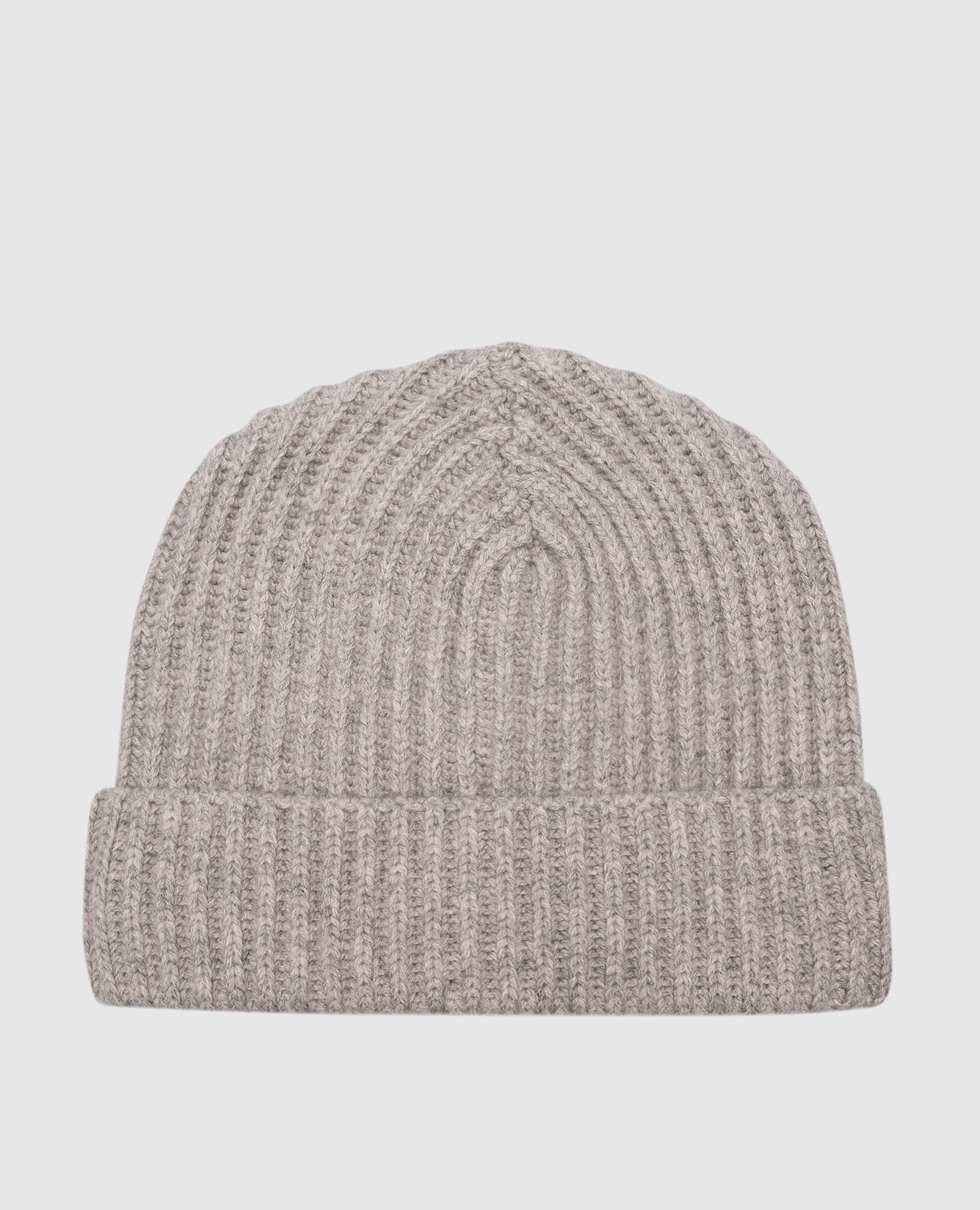 

Gray cashmere hat Solotre, Grey