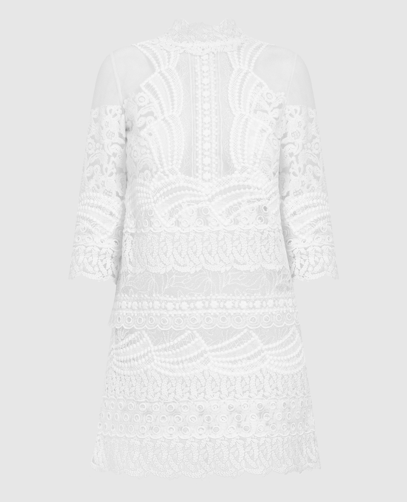 

White dress with lace Ermanno Scervino