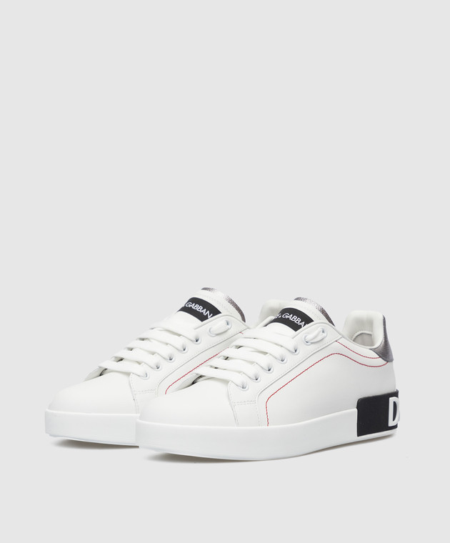 スニーカー DOLCE & GABBANA leather portofino sne CK1587 AH527 Leather sneakers PORTOFINO Dolce & Gabbana | color White