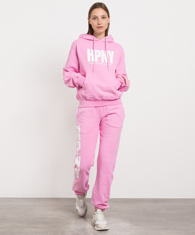 Heron preston pink hoodie sale