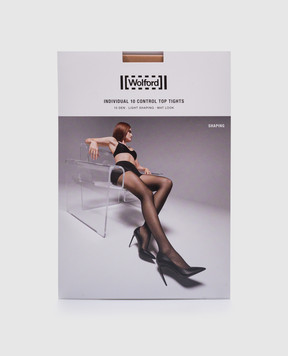 Wolford Beige tights Individual Control 10 den Light Shaping 18163