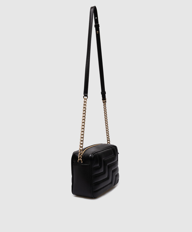 Jimmy Choo - Avenue Camera Black Leather Crossbody Bag