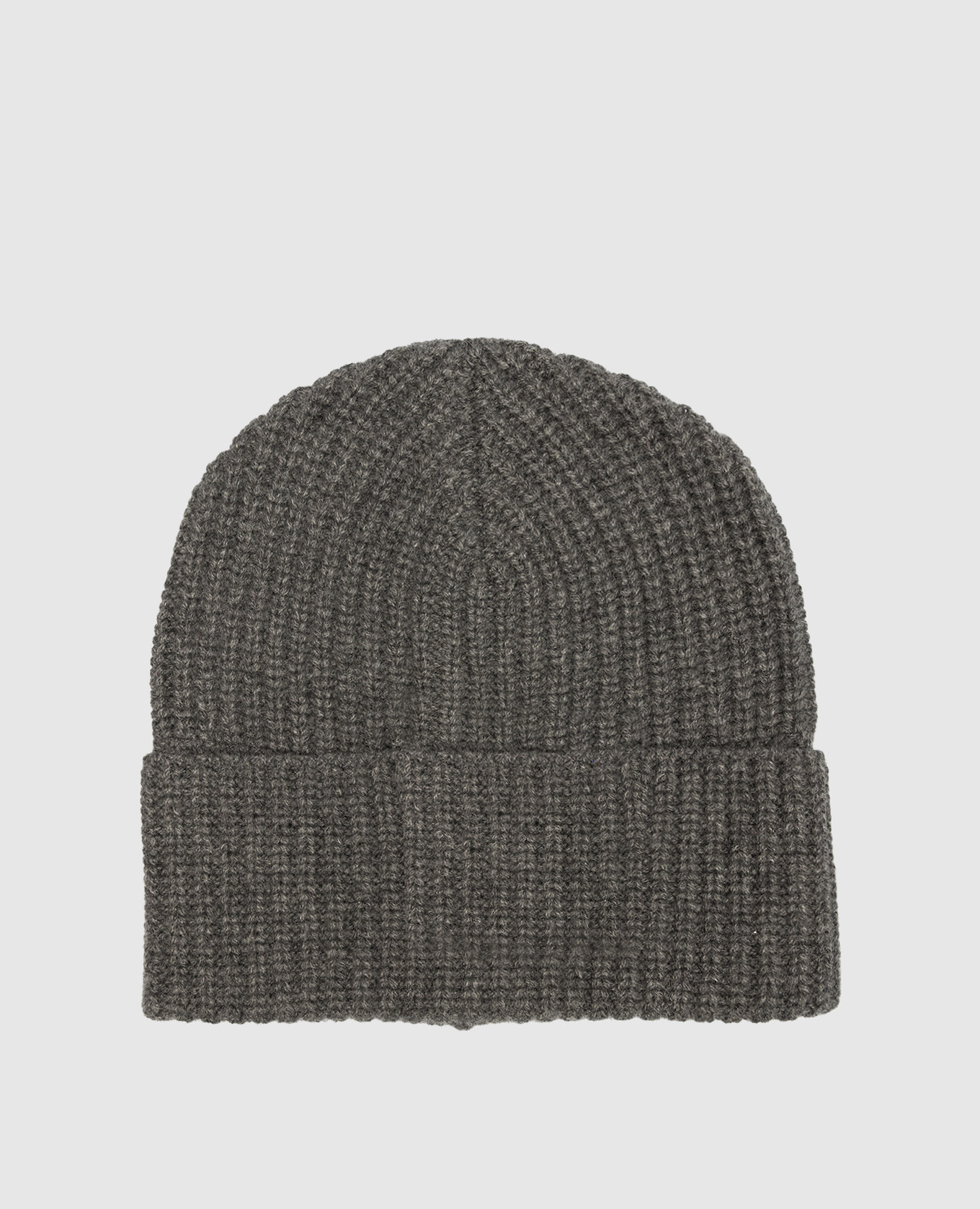 

Gray cashmere hat Brunello Cucinelli, Серый