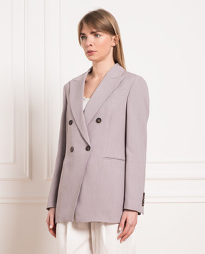 Brunello Cucinelli Purple double-breasted jacket MH1262311
